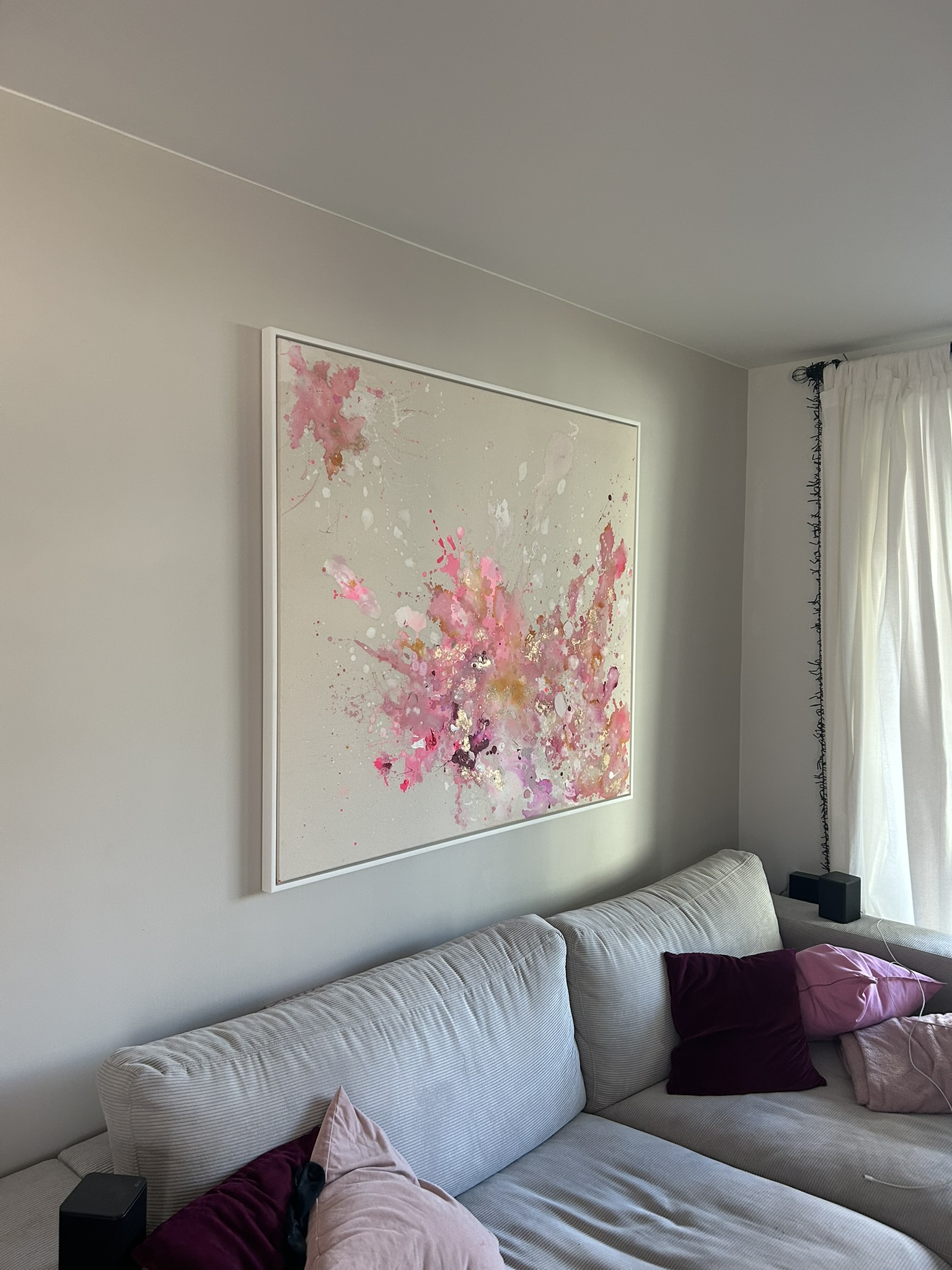 Pure, 2025, Acryl und Gold auf roher Baumwollleinwand, Ansicht 11